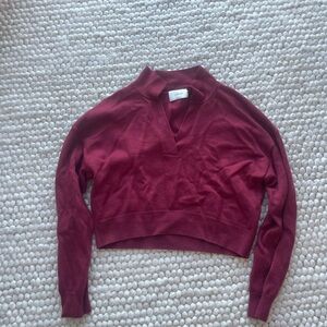 Wilfred Deep Red Knit Sweater
